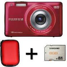 Camara Digital Fujifilm Finepix Jx550 Rojo 16 Mp Zo X 5 Hd Lcd 27 Litio   Funda   Tarjeta 8gb